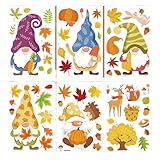 Piceioep 6 Stück Wiederverwendbare Fensteraufkleber Blattaufkleber Blendfreie Dekoration Für Zimmer Urlaubsdekoration Berührende Tagesmiete Freundliches Fensterdeck