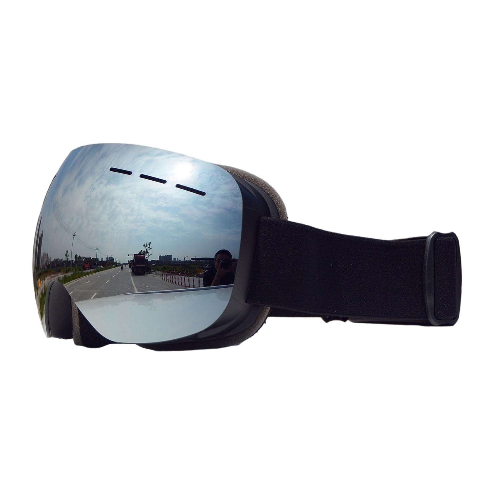 Okulary narciarskie magnetyczne gogle narciarskie z szybką wymianą soczewek i etui UV400 -fog gogle snowboardowe męskie i damskie gogle Outdoor (Kolor: 004) (2)
