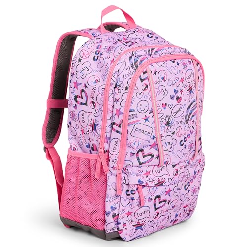 Image of Lands' End Unisex Kids Large ClassMate Lightweight Durable Elementary School Backpack, Fuchsia Pink