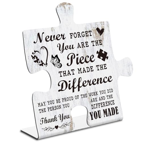 Thank You Gifts Never Forget You Are The Piece that Made the Difference, Farewell Goodbye...