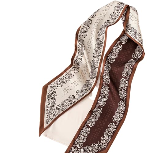 Image of CorssKulture Lightweight Satin Ribbon Scarf for Women's 150 x 15 cm | Silky Soft Scarf Perfect for Gifting
