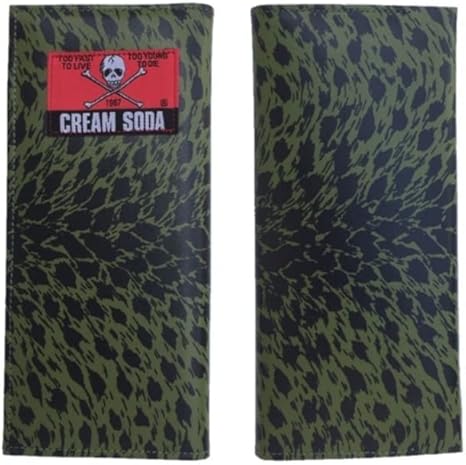 Amazon クリームソーダ 財布 ヒョウ柄 モスグリーン アイドル 芸能人グッズ 通販
