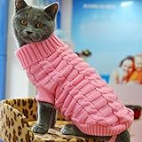 Kielsjajd Chihuahua Pullover Kaufen Katze Hund Haustier Pullover Welpen Mantel Winter für kleine Hunde Jacke Kleidung Haustierkleidung Hundepullover Rentier (Pink, XS)