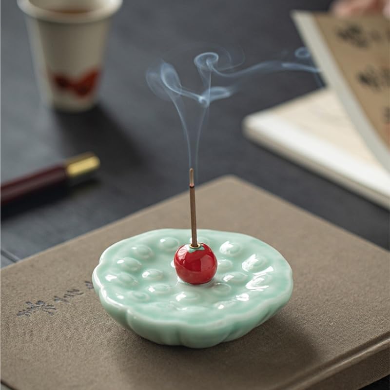 Incense Holder Creative Ceramic Incense Socket Household Incense Burner Ornaments Buddhist Temple Incense Burner Incense Cone Holder