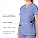 WonderWink Women's Wonderflex Verity Scrub Top, Ceil Blue, Medium