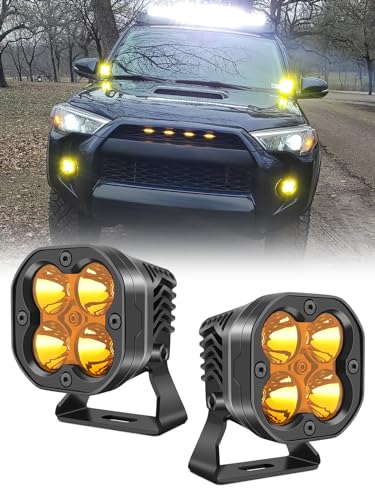 3インチLED作業灯 イエロー 50ｗ LEDフォグランプ 広角狹角ラングラー他 51NtkzbFmZL.jpg