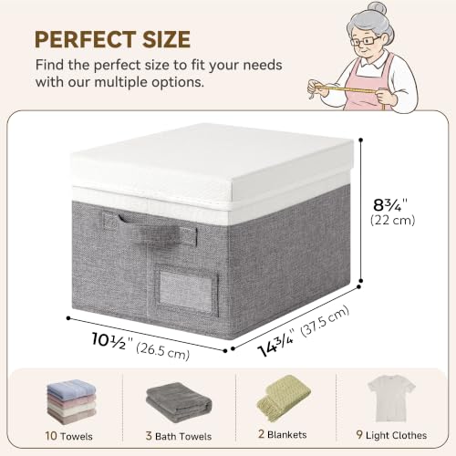 Image of GRANNY SAYS Storage Bins with Lids, Decorative Storage Boxes with Lids