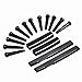 2sets Acoustic Guitar Bridge Pins & Saddle & Nut Black High Quality