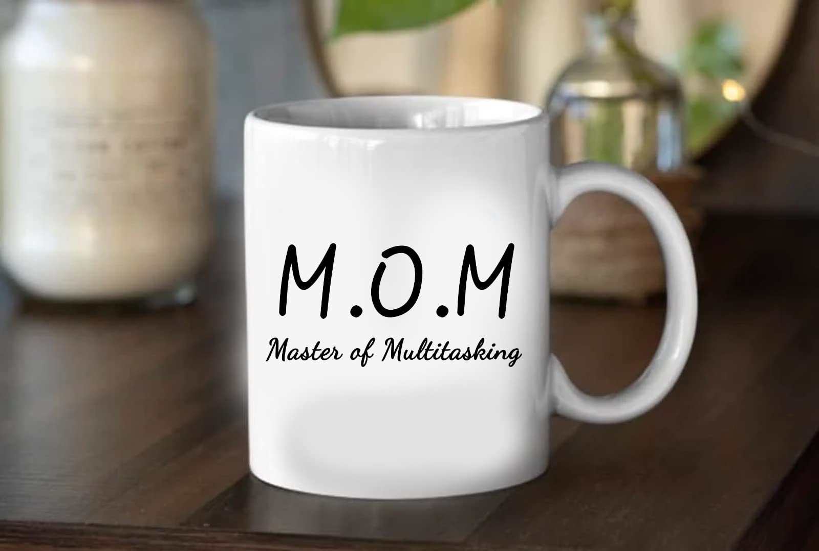FEELINGS WE CUSTOMIZE EMOTIONS MOM (Master of Multitasking) Printed Ceramic Coffee Mug 325 ml for Coffee Tea Milk Beverages | Stylish Tea Cup for Home & Kitchen