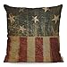 WONDERTIFY Funda de cojín de la bandera americana de la vendimia, fundas de almohada para hombres y mujeres, funda de almohada para sala de estar, granja de 45 x 45 cm