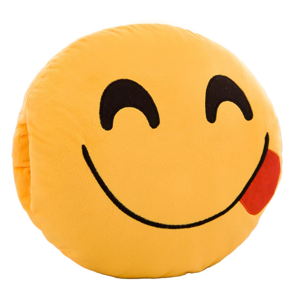 Chauffe-mains En Peluche Emoji – Coussin Doux 30x30 Cm – Cadeau Mignon Pour Hiver – Décoration Canapé Ou Lit