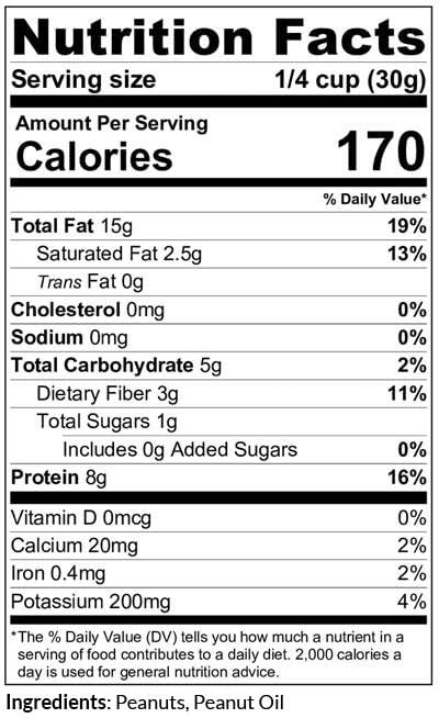 Miniatura 2 de Cacahuetes tostados, sin sal, sin cáscara, J Runner, caja a granel de 10 libras, cacahuetes blanqueados ideales para aperitivos, mezcla de frutos