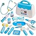 BUYGER Bambini Dottore Giocattolo, Set Dottoressa Bambina con Luci e Suono, Giochi Valigetta Dottore Bambini 3 4 5 Anni