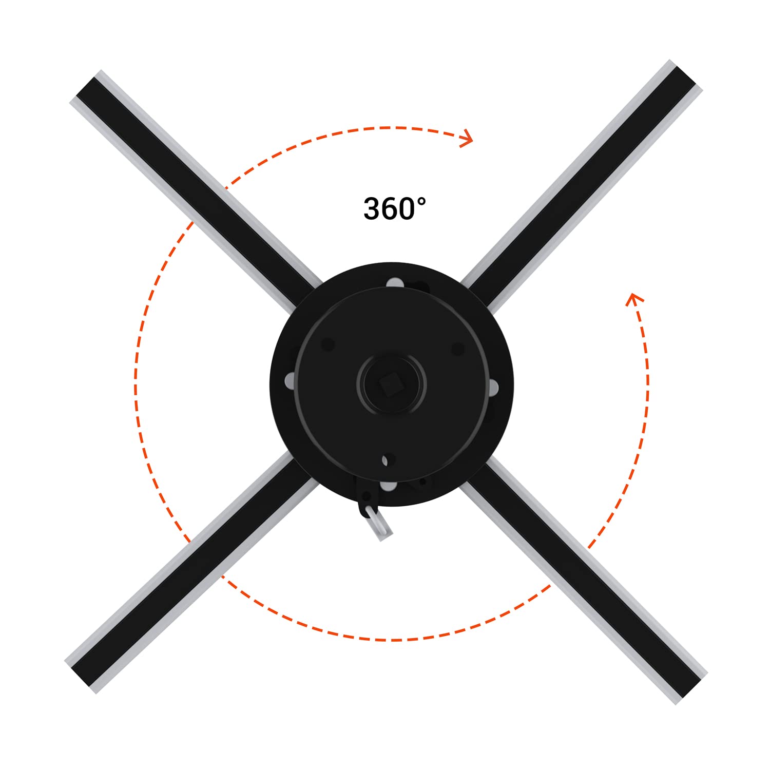 celexon universal Beamer-Decken-Halterung PS Ultraflat schwarz | ultraflacher Projektor Halter mit 360° Rotation und nur 62mm Deckenabstand | Tragkraft max. 20Kg