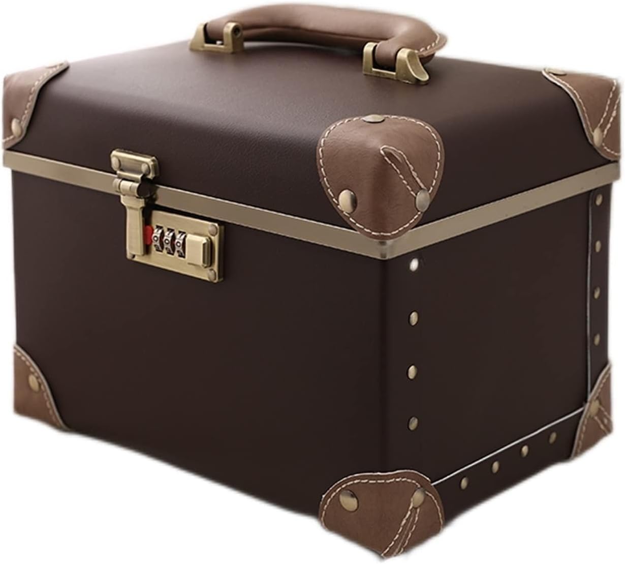 Lightweight Carry on Suitcase Professional Makeup Case Beauty Manicure Luxury PU Leather Women's Cute Waterproof Black Cosmetics Bag Toiletry Organizer Box Hard Shell Suitcase,Hard Case for Travel