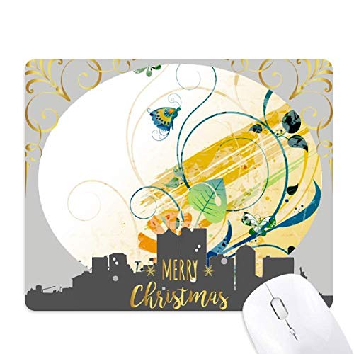 Tapis de souris de Noël style papillon : confort pour vos sessions d'hiver à la campagne