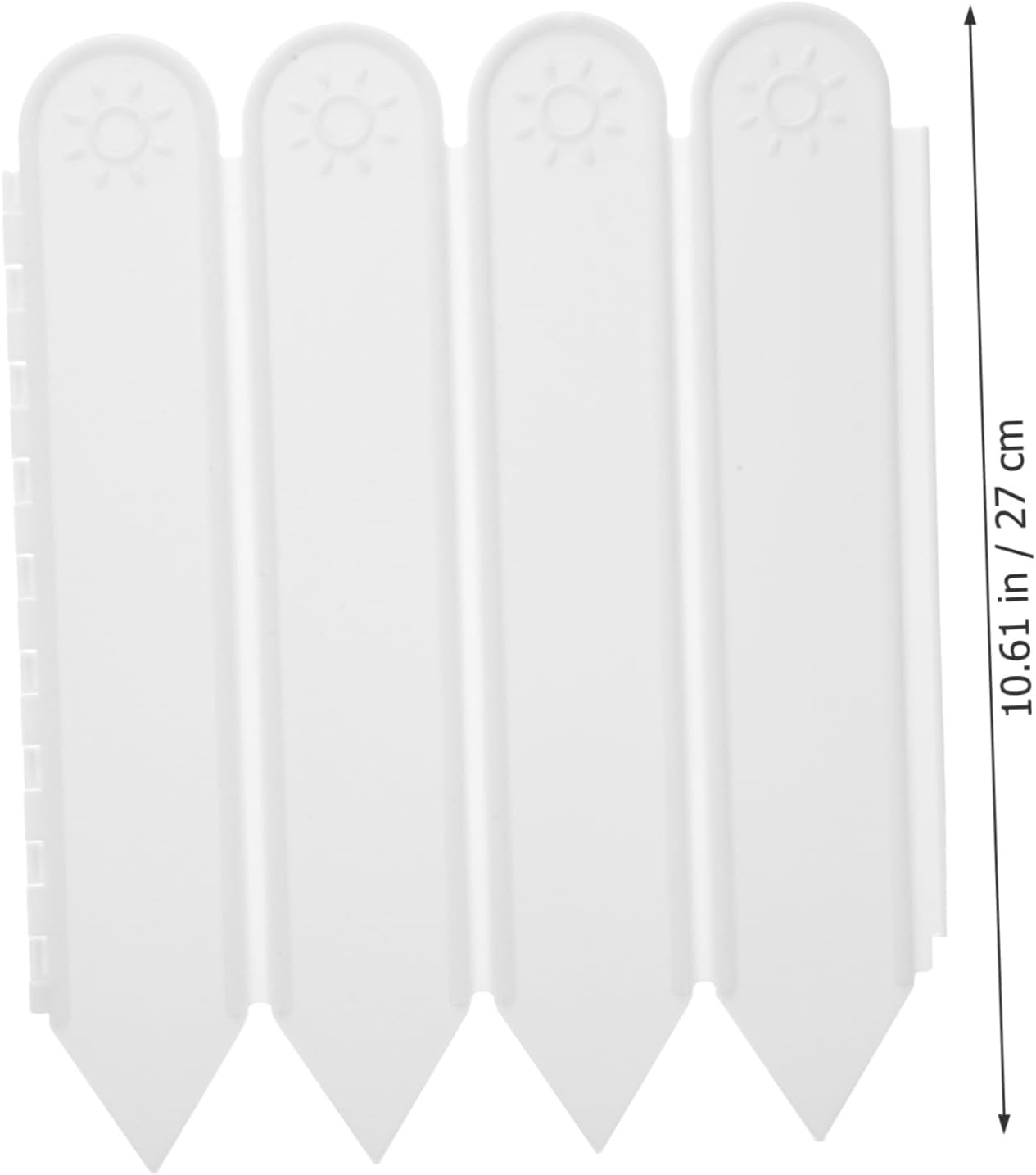 1Bag Garden Edging Border Fence High Long Plastic Fencing for Courtyard and Garden Decor Easy to Assemble Reusable Lawn Edging