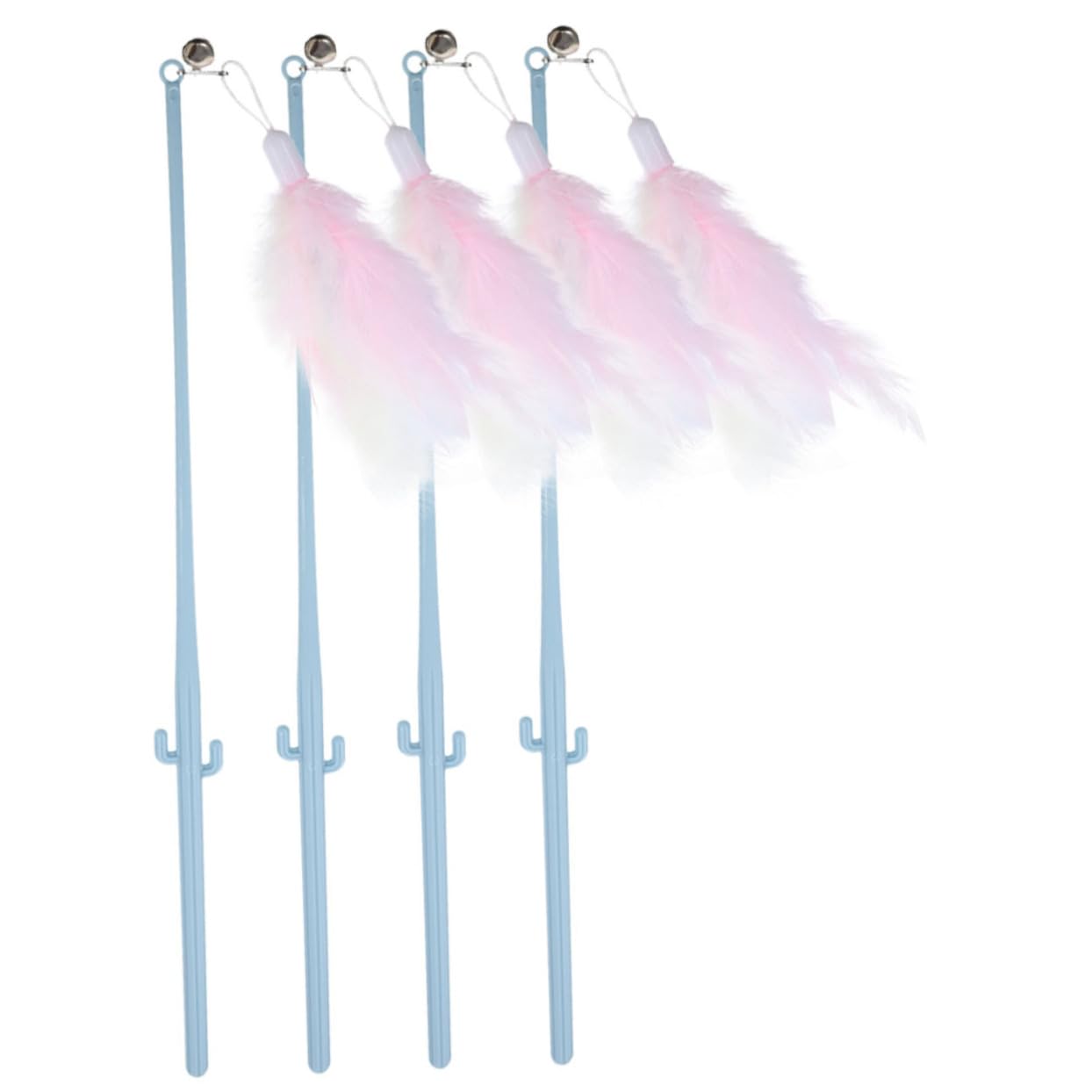 POPETPOP 20 Pièces Chat Teaser taquineries tentures Jouets pour Chats pour s d'intérieur taquin Cactus Canne à pêche Accessoires de Jouet pour la Plume