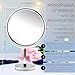 XXLarge Oversized 3X Weak Magnifying Mirror with Stand for Desk, Table, Retail Store Countertop, and Makeup Vanity - Double Sided 3X/1X Magnification - 17