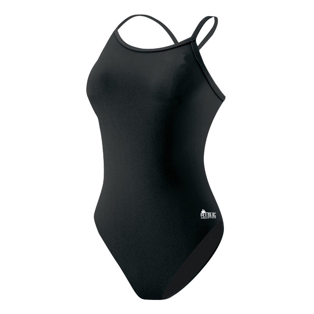 Rise Black Solid Poly H-Back (34)
