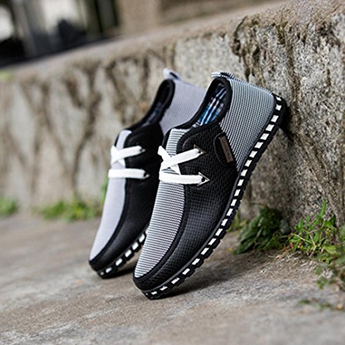 On Sales Men Office Shoes,Hemlock Men Autumn Shoes Comfortable Casual Shoes Business Flat Shoes Formal Party Shoes (US:11, Black)