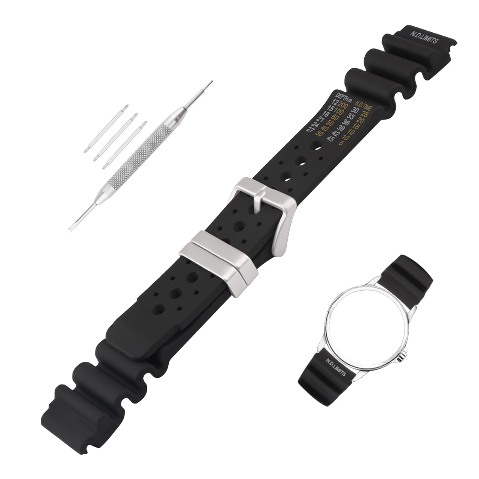 Topuly Rubber Dive Watch Band for Citizen Promaster Aqualand 20mm 22mm 24mm