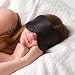 PUREFLY Sleep Mask Natural Silk Eyes Mask for Women,Men,Kids Super Smooth Blindfold for Travel,Shift Work,Meditation with Adjustable Straps,Portable Bag