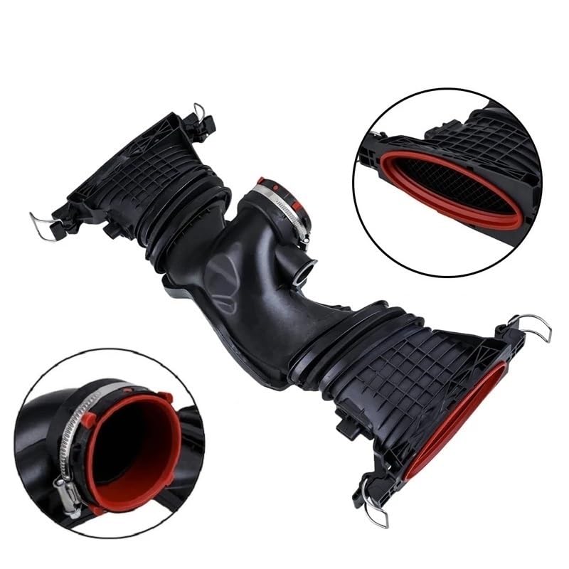 Manguera de conducto de aire del motor, medidor de masa de aire del colector de admisión, compatible con Mercedes-Benz W212 W204 W166 A6420901742 6420901642 A6420900048 (4 pines)