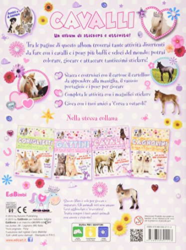 Cavalli. Un album di stickers e attività. con