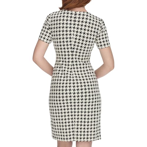 Tommy Hilfiger Women's Short Sleeve Asymmetric Hem Sheath Dress4