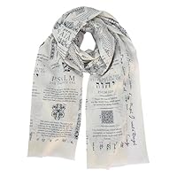 Prayer Shawl, Protection Bible Verse Prayer Scarf for Women Christian - 90x180cm - Lightweight Scarves for Festival Party Friends