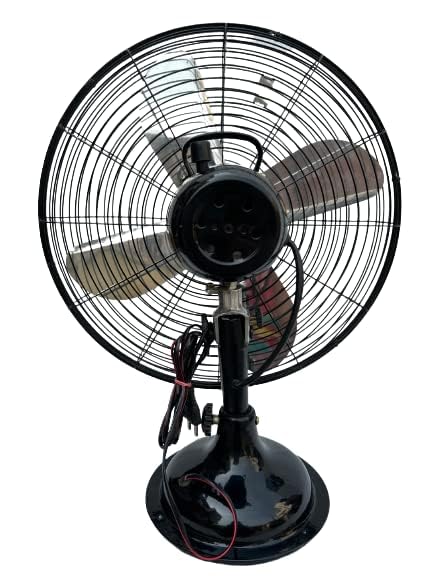 Image of Cinni ORIGINAL 400MM TABLE FAN CANOPY | H.S. Oscillating, 400MM Blade Size, Table Fan, Black Finish