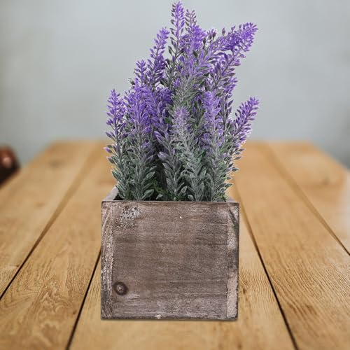 Bonsái de plástico púrpura con aspecto natural para decorar mesas de hogar 6