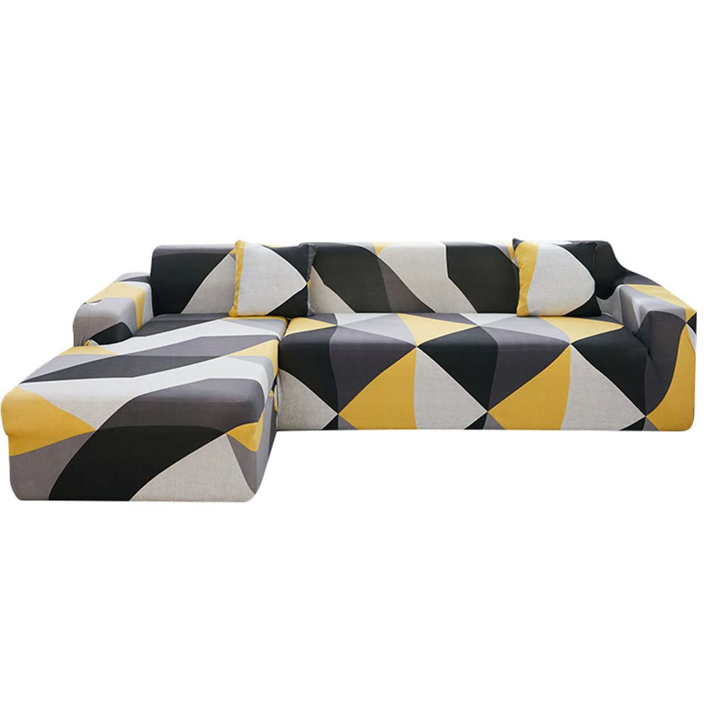 Housse de canapé extensible 235-300cm housse protection grand canapé