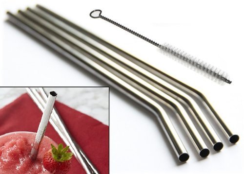 Basily Stainless Steel Drinking Straw - The Perfect Smoothie Straw