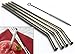 Basily Stainless Steel Drinking Straw - The Perfect Smoothie Straw - Strongest Reusable Drinking Straws You'll Ever Own - Made of Food Grade Stainless Steel Which is Tasteless, Odorless, Does Not Corrode, Non-Allergenic, And Dishwasher Safe