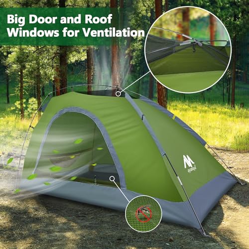 Carpa para 1 persona AYAMAYA ligera impermeable para camping miniatura 3