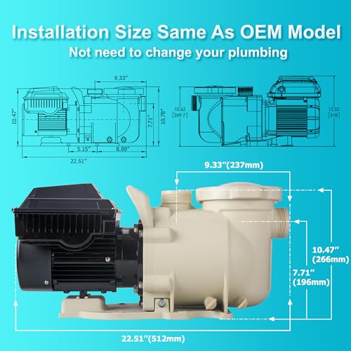 Lingxiao RELAAX220-VS Variable Speed Pool Pump Inground 2Hp thumb #7