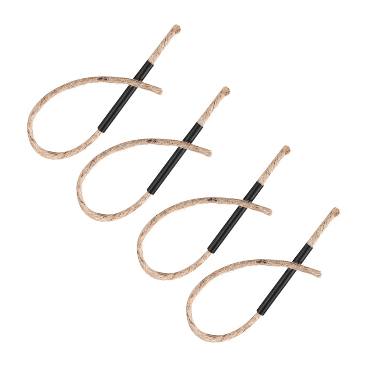 BRIGHTFUFU Multi-use Camping Fire Starter Wick Ropes 4 Pack Waterproof Windproof for Outdoor Adventures