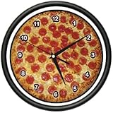 Pizza Wall Clock Place Kitchen Decor Italian Food Art