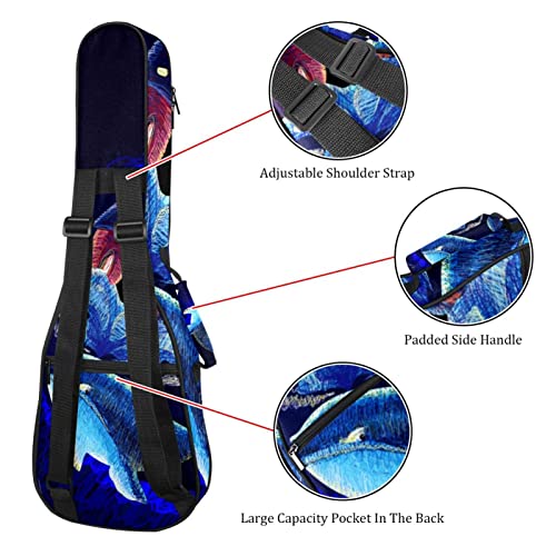Xingruyun Sac Ukulélé Baleine Bleue Étui Pour Ukulélé 23 Pouces Pour Tenor Soprano Concert Étanche Housse Pour Ukulélé - Les Beatles, Paul McCartney, John Lennon, RIngo Starr, George Harrison Xingruyun Sac Ukulélé Baleine Bleue Étui Pour Ukulélé 23 Pouces Pour Tenor Soprano Concert Étanche Housse Pour Ukulélé – Image 4