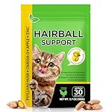 Anti Peli Gatto – Depilazione delicata | Cura dei capelli e della pelle due in uno | Anti Hairball gatto | Palle per capelli per gatti sciogliere con dosaggio preciso | Delizioso per gatti con sapore