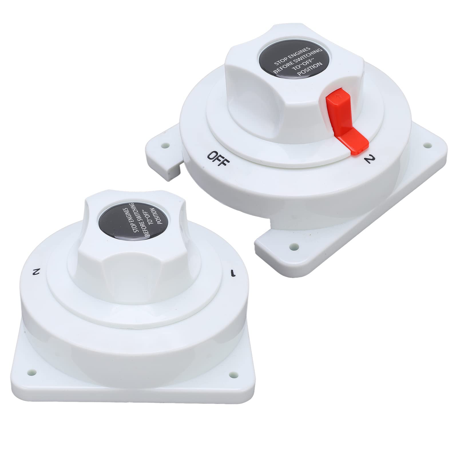 Changor Interruttore Batteria Ad Alta conduttività 12V 32V Doppia Disconnessione per Yacht Marini Perno da 3/8 Pollici in Rame Stagnato Durevole