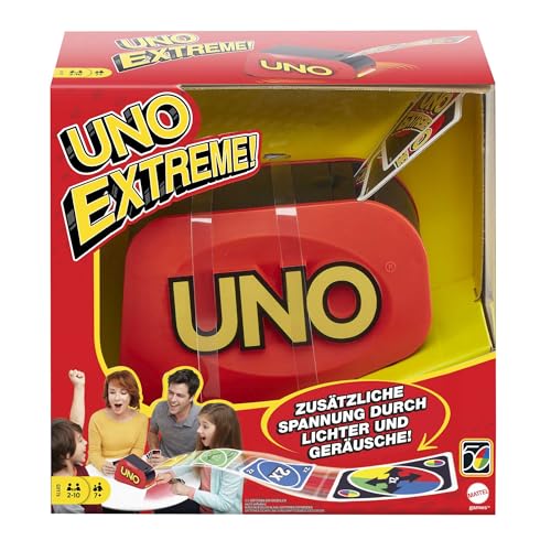 UNO Extreme Card Game Featuring Random-Action Launcher with Lights & Sounds & 112 Cards, Kid, Teen & Adult Game Night Gift Ages 7 Years & Older, GXY75 - Thumbnail 7