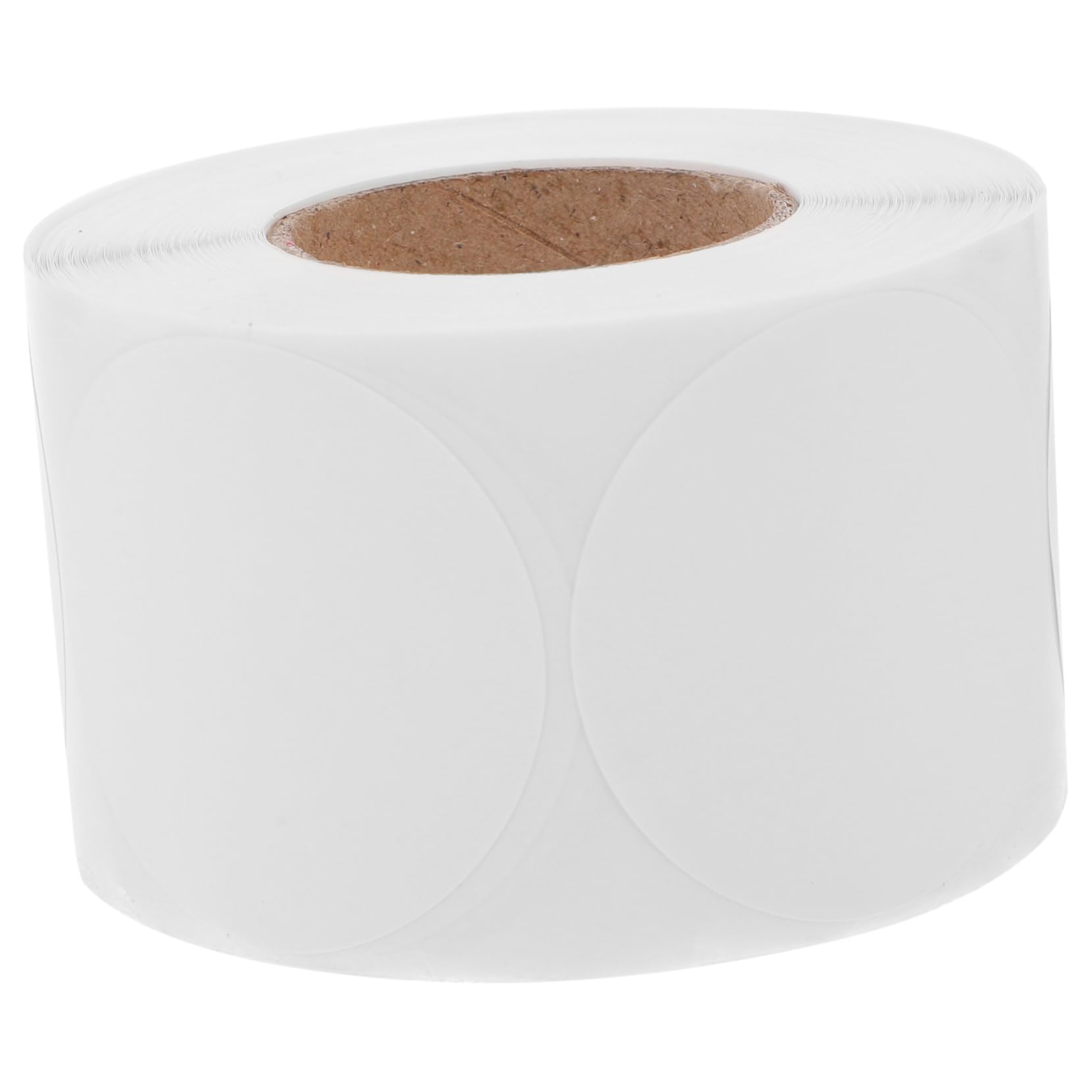 NUOBESTY 4rouleaux Étiquettes Thermiques Rondes Pour Colis Autocollants Adhésifs Blancs Pour Et Prix Résistantes à Eau Et Aux