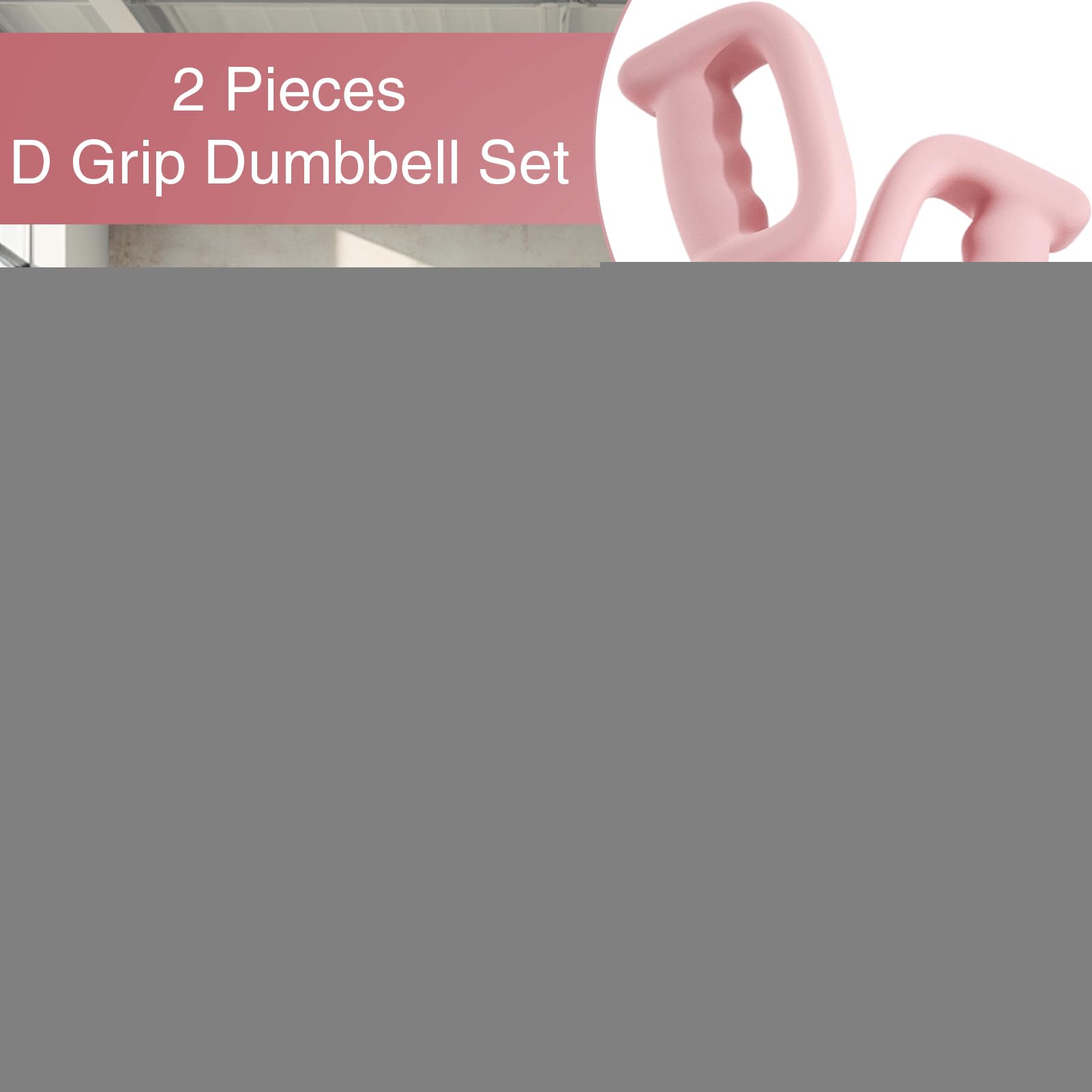 Juego de 2 mancuernas, 2 mancuernas, accesorios de entrenamiento de fuerza para mujeres en casa