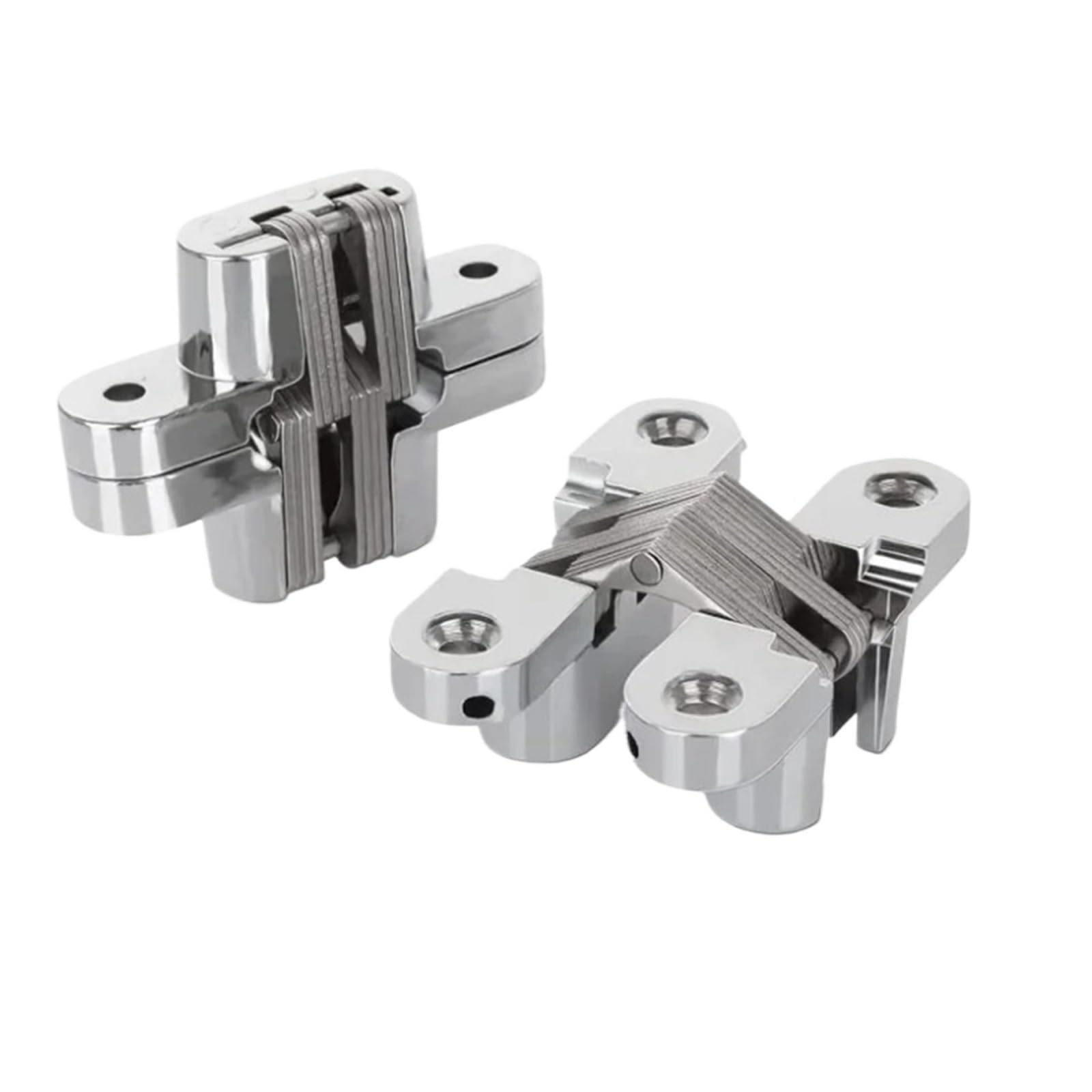 Charnières invisibles portail acier inoxydable 180 degrés pour porte 70mm robuste