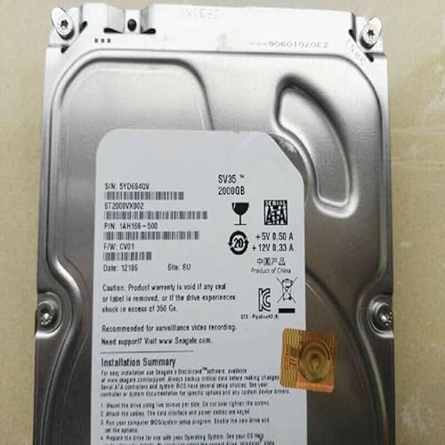 MIDTY 90 % HDD für 2 TB 3,5 Zoll SATA 6 Gb/s 64 MB 7200 U/min für interne HDD für Desktop HDD für ST2000VX002