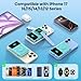 Magnetic Portable Charger for iPhone with Built-in Cable,10800mAh Wireless Power Bank for Magsafe Travel Essential,6-in-1 25W PD Fast Charging USB C Battery Pack for iPhone 17/16/15/14/13, Apple Watch