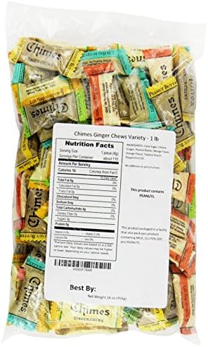 Chimes Ginger Chews 1lb Variety Bag